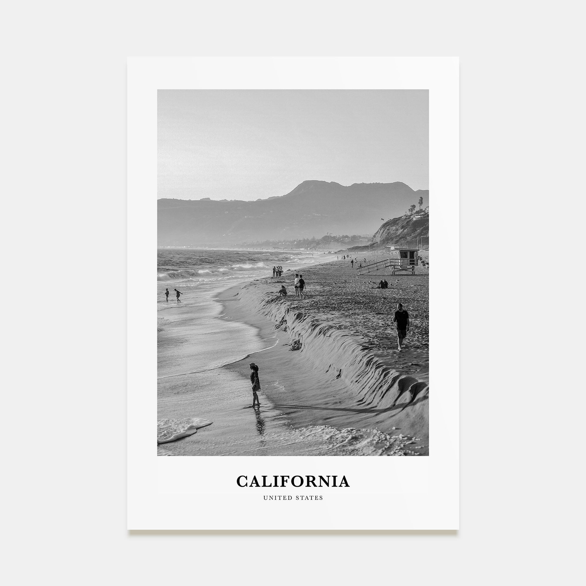 California Portrait B&W No 1 Poster
