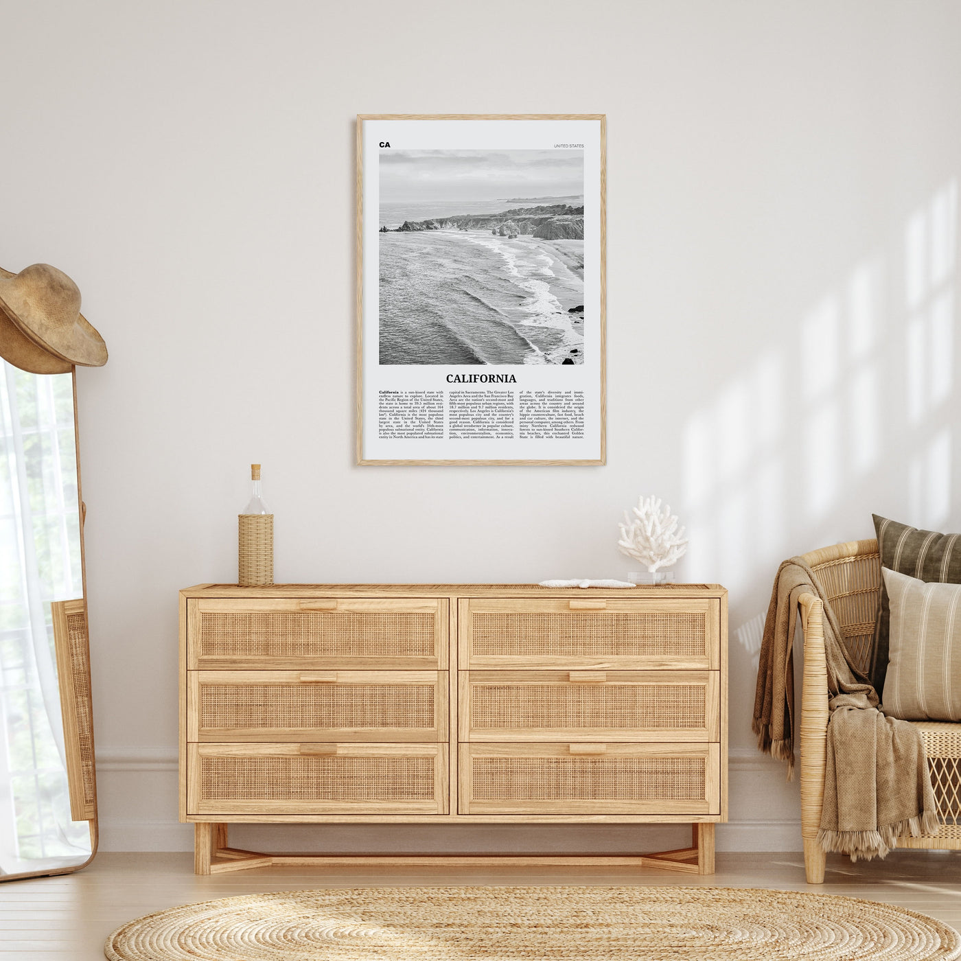 California Travel B&W No 1 Poster