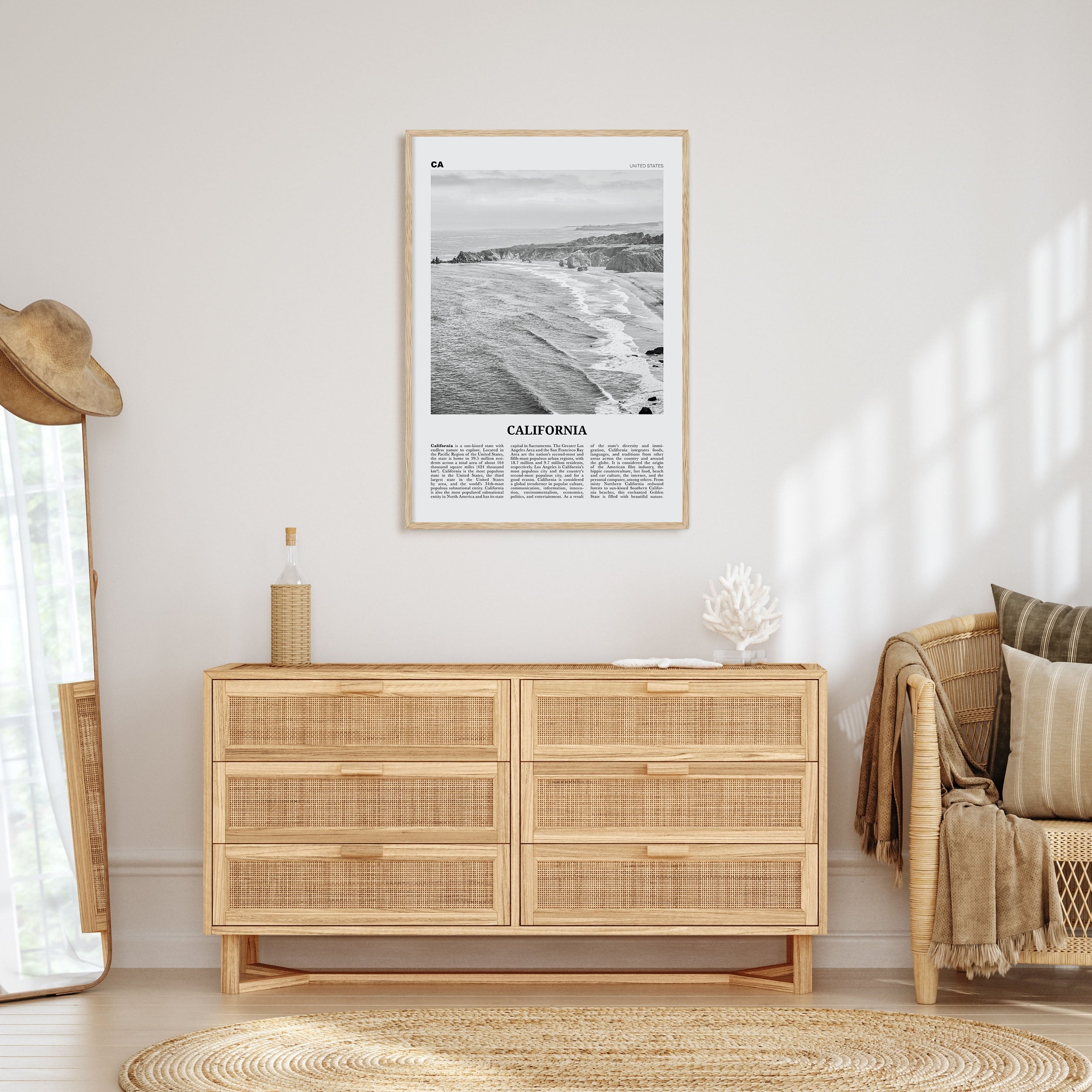 California Travel B&W No 1 Poster