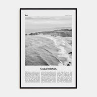 California Travel B&W No 1 Poster