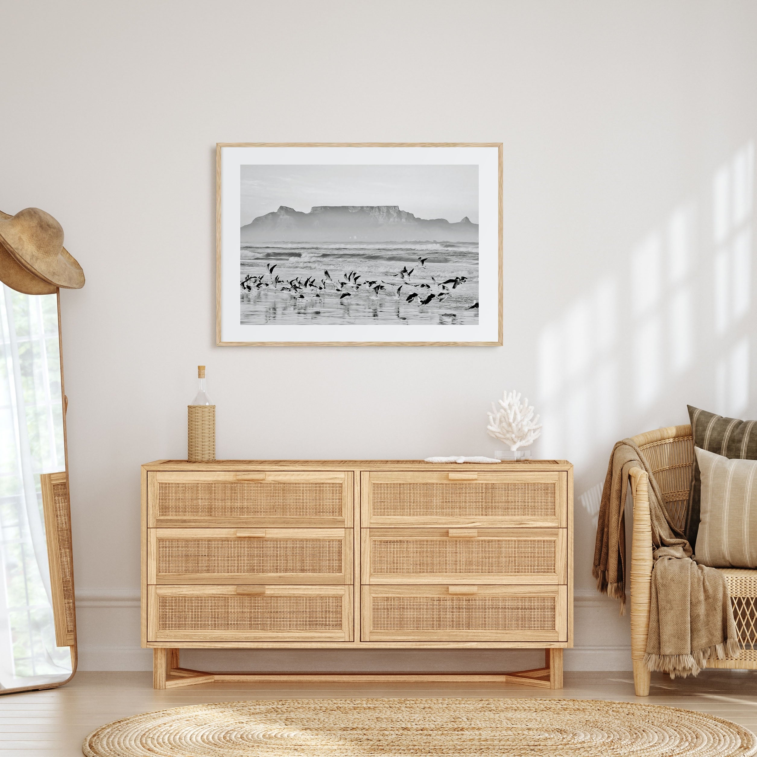 Cape Town Landscape B&W Poster