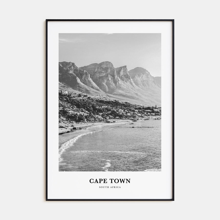 Cape Town Portrait B&W No 1 Poster