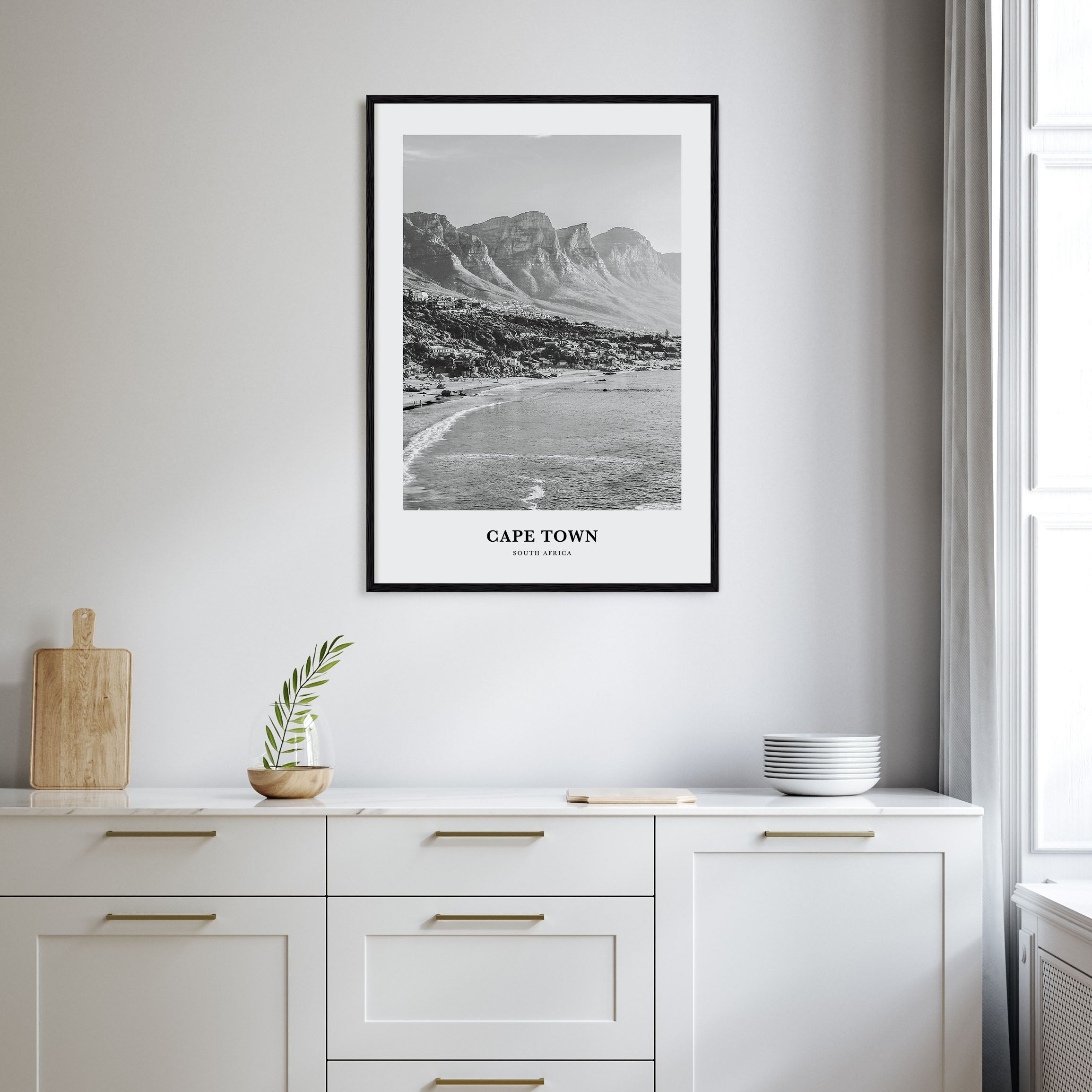 Cape Town Portrait B&W No 1 Poster