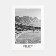 Cape Town Portrait B&W No 1 Poster