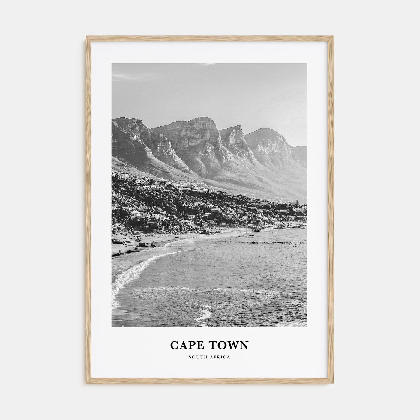 Cape Town Portrait B&W No 1 Poster