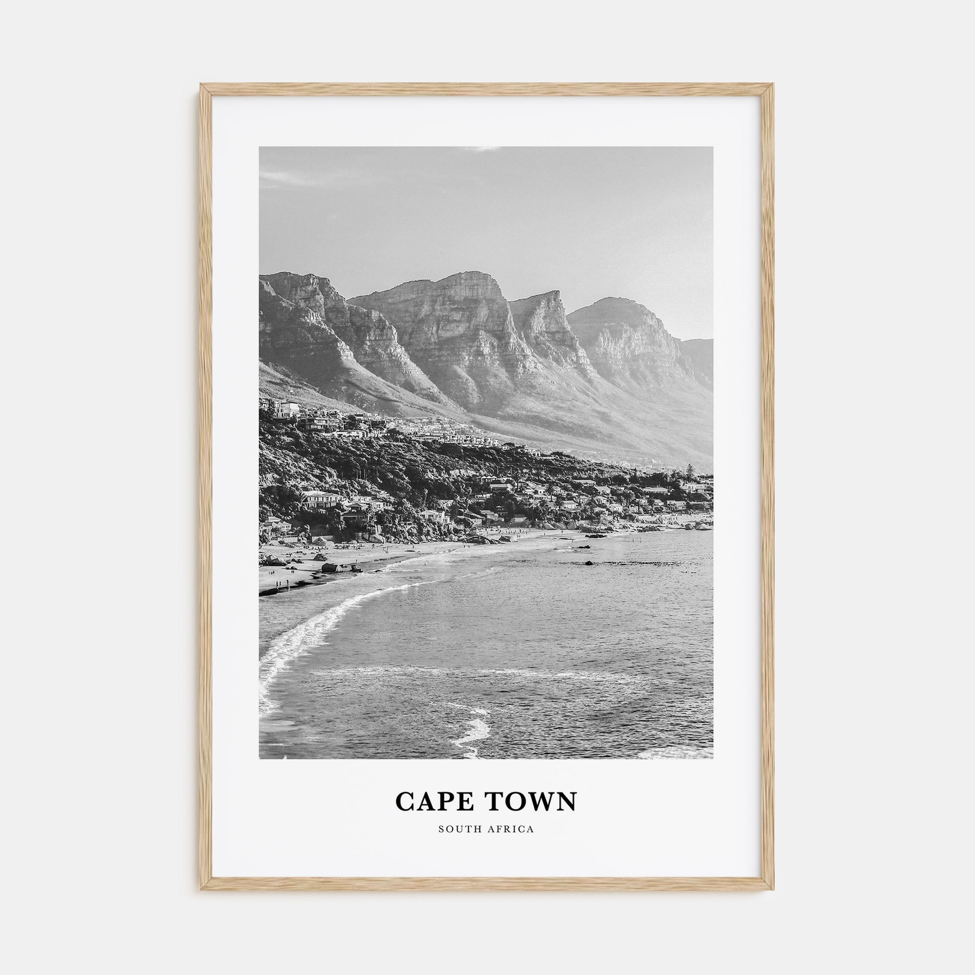Cape Town Portrait B&W No 1 Poster
