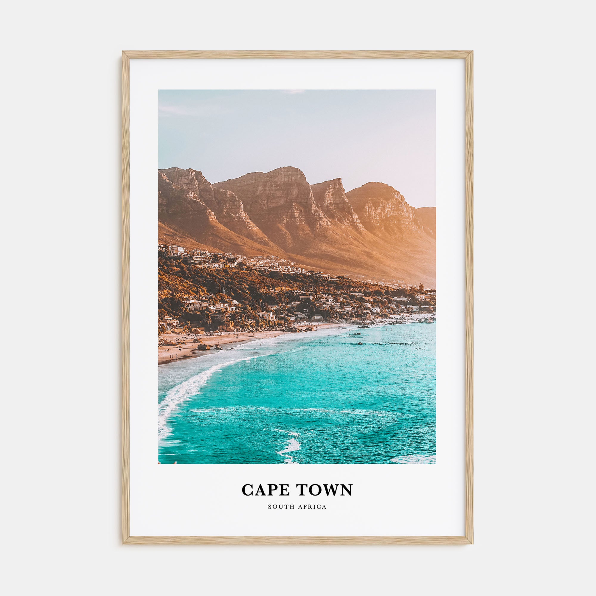 Cape Town Portrait Color Poster