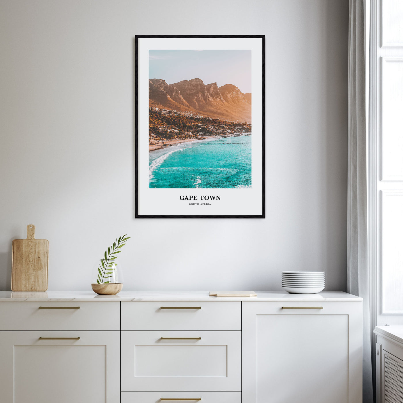 Cape Town Portrait Color Poster
