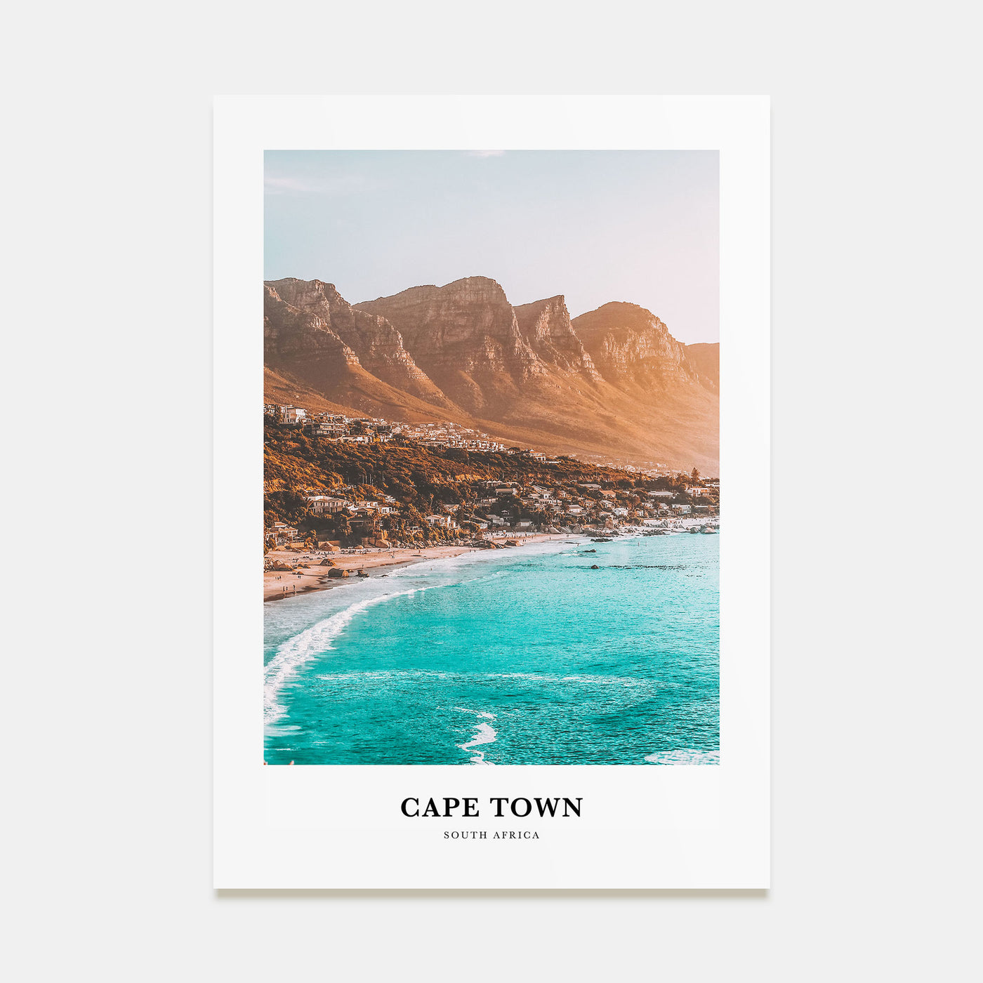 Cape Town Portrait Color Poster