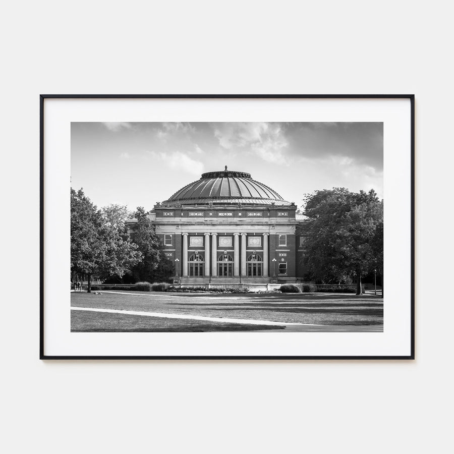 Champaign-Urbana Landscape B&W Poster