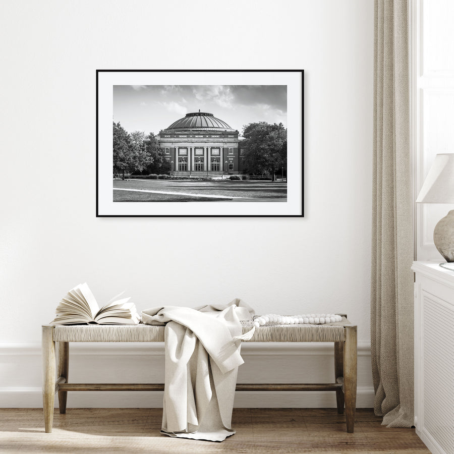 Champaign-Urbana Landscape B&W Poster
