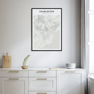 Charleston, South Carolina Map Portrait Poster