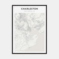 Charleston, South Carolina Map Portrait Poster
