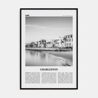Charleston, South Carolina Travel B&W No 1 Poster
