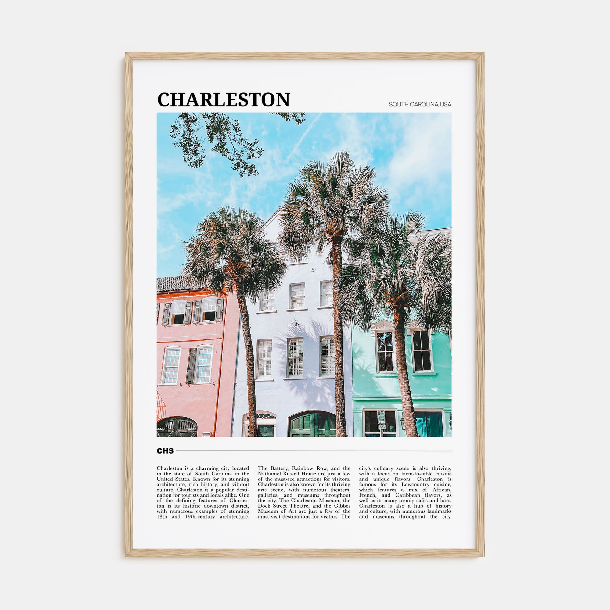 Charleston, South Carolina Travel Color No 2 Poster
