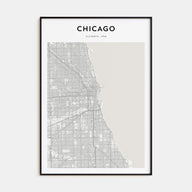 Chicago Map Portrait Poster