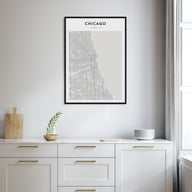Chicago Map Portrait Poster