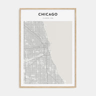 Chicago Map Portrait Poster