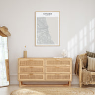 Chicago Map Portrait Poster