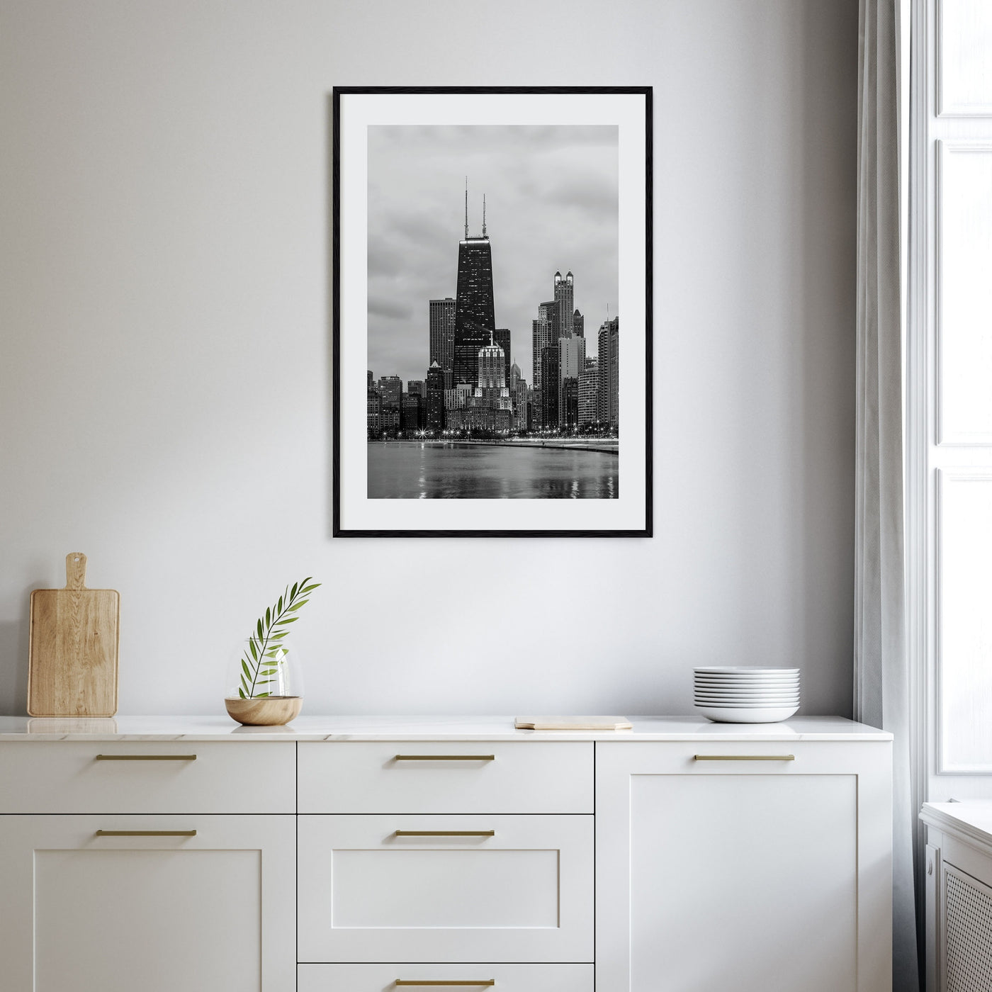 Chicago Photo B&W No 2 Poster