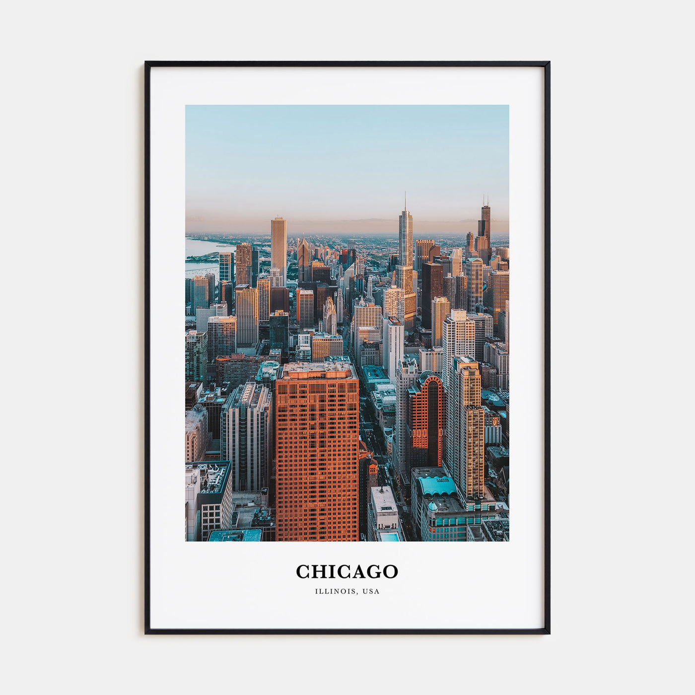 Chicago Portrait Color No 2 Poster