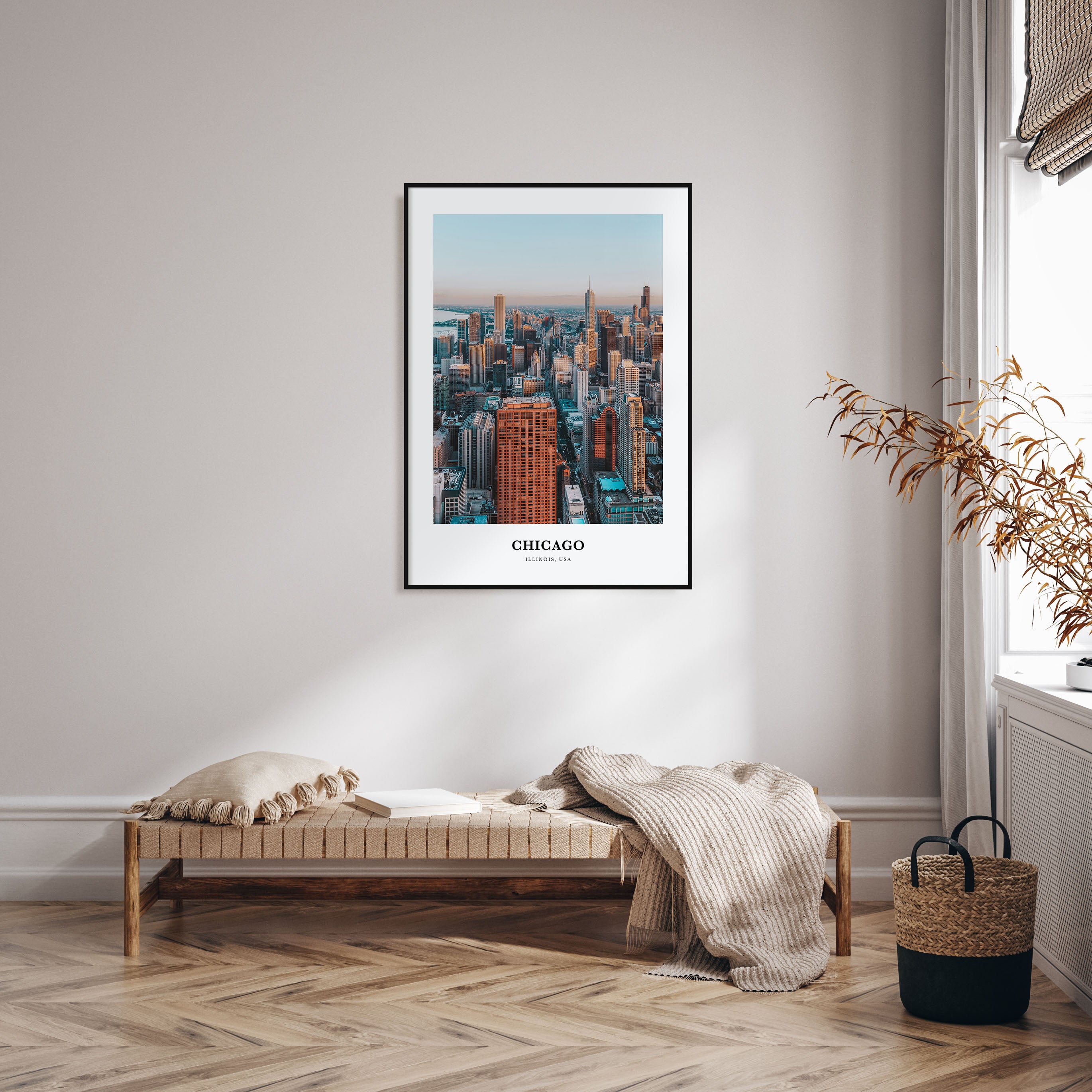 Chicago Portrait Color No 2 Poster