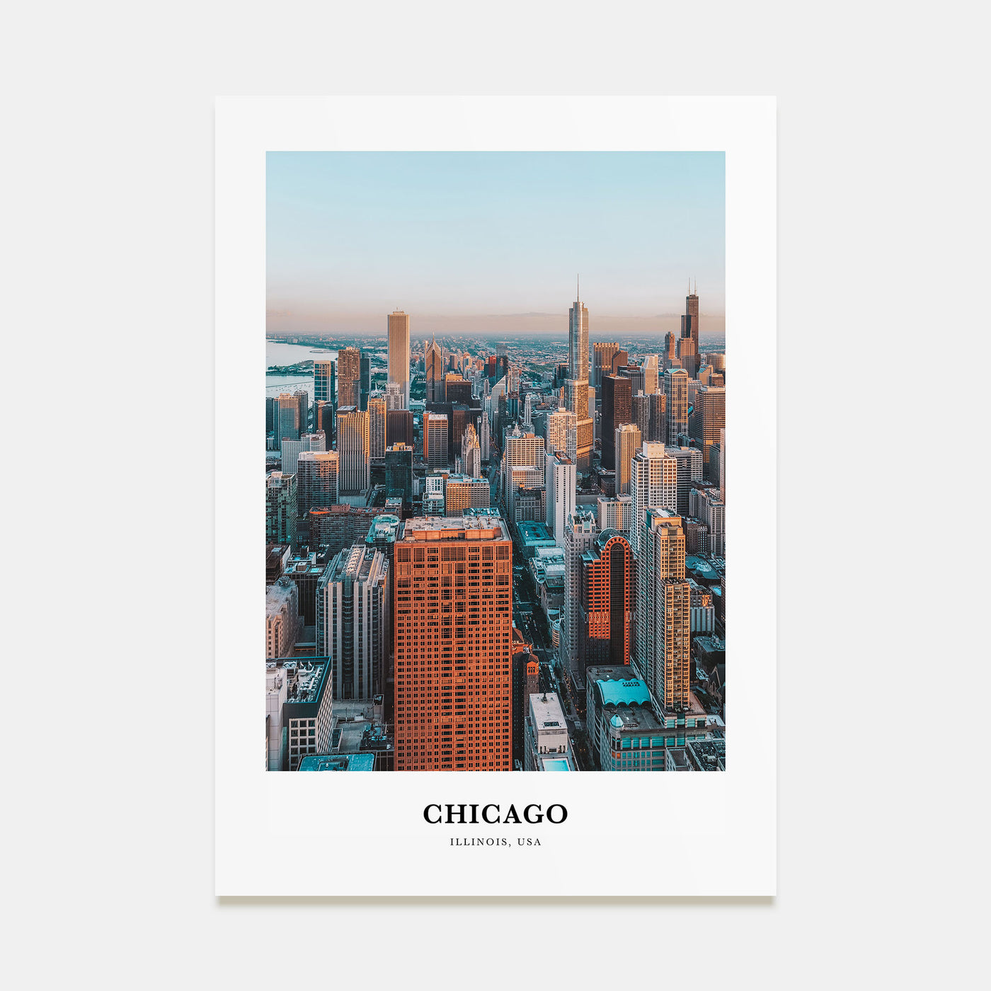 Chicago Portrait Color No 2 Poster