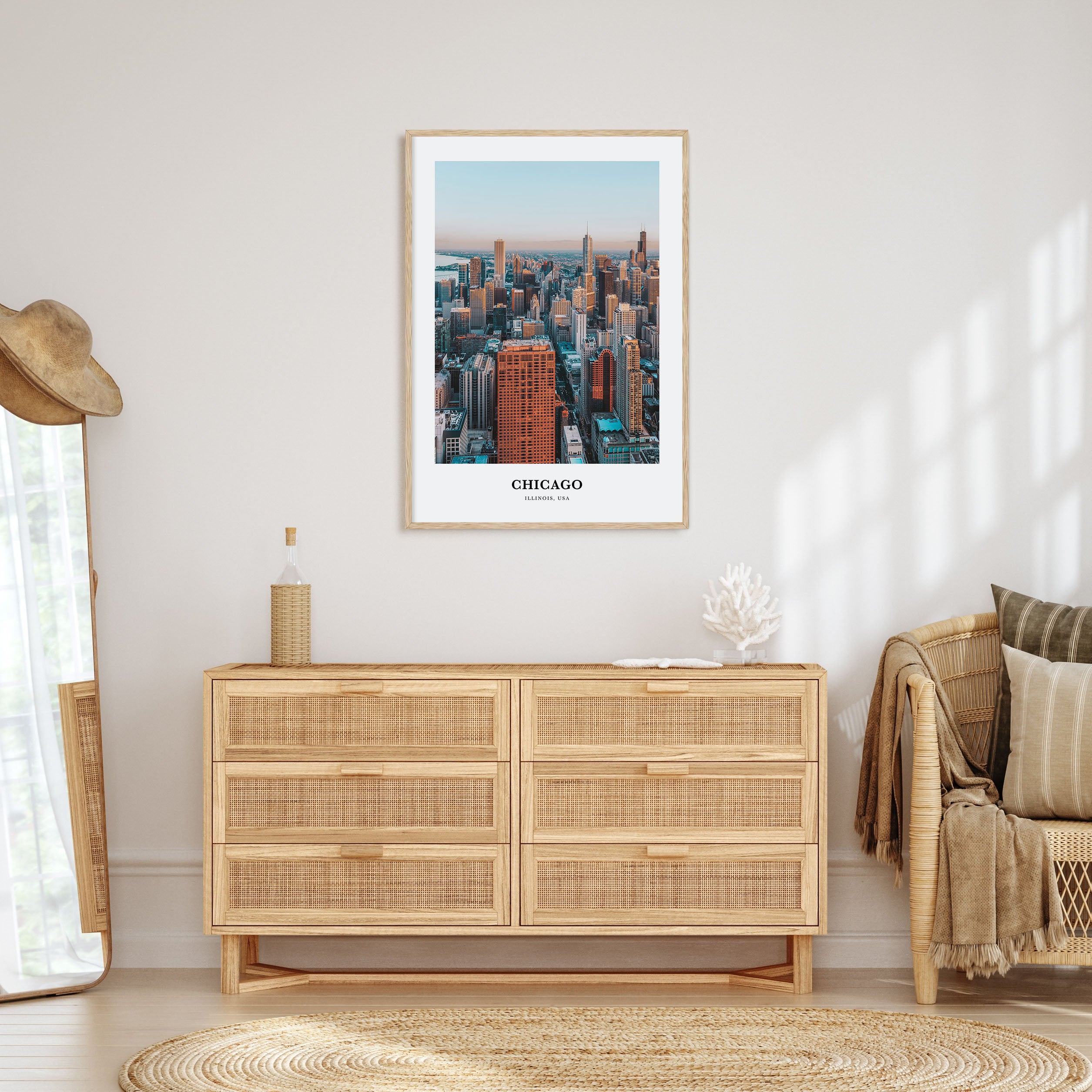 Chicago Portrait Color No 2 Poster