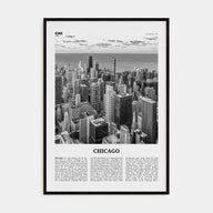 Chicago Travel B&W No 1 Poster