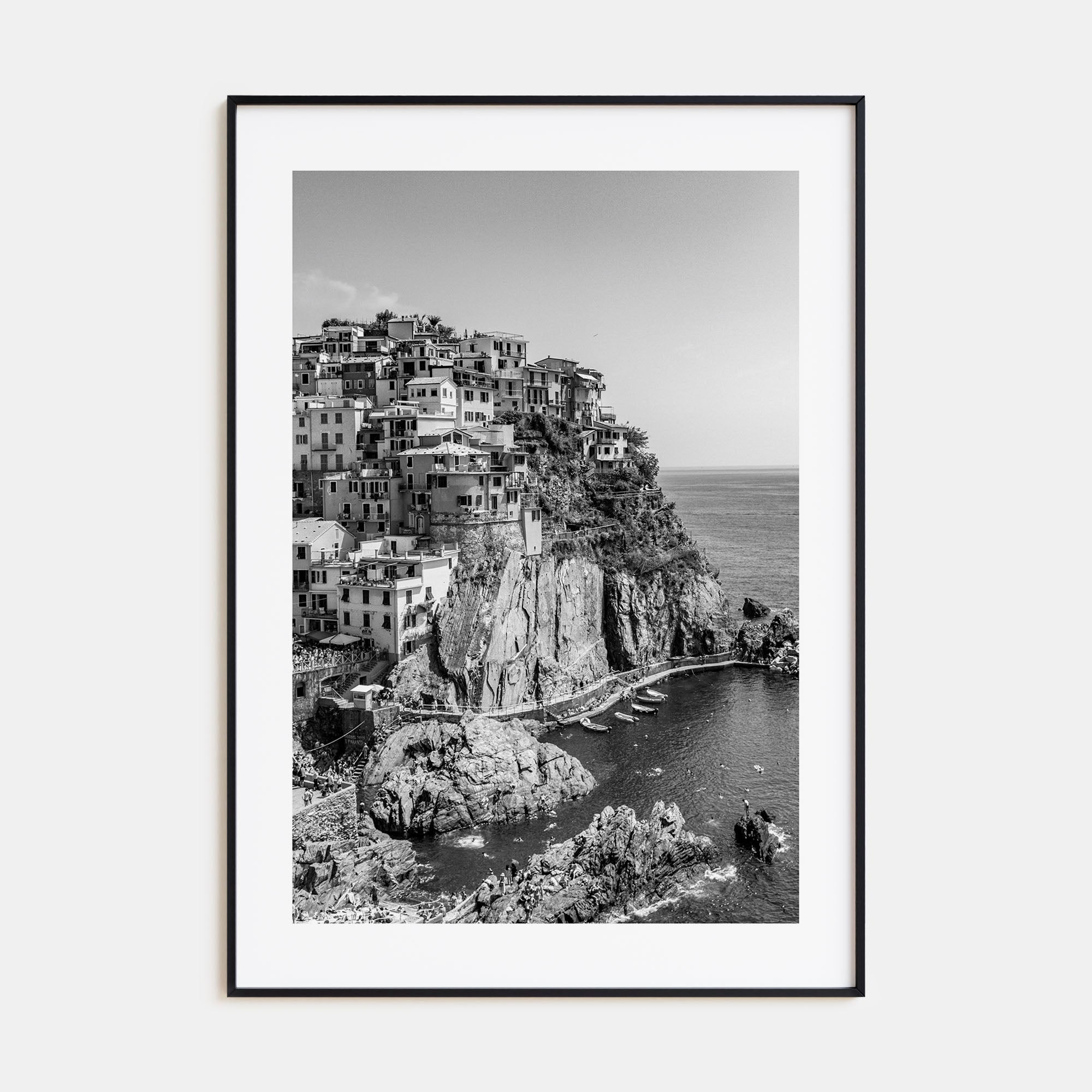 Cinque Terre Photo B&W No 1 Poster