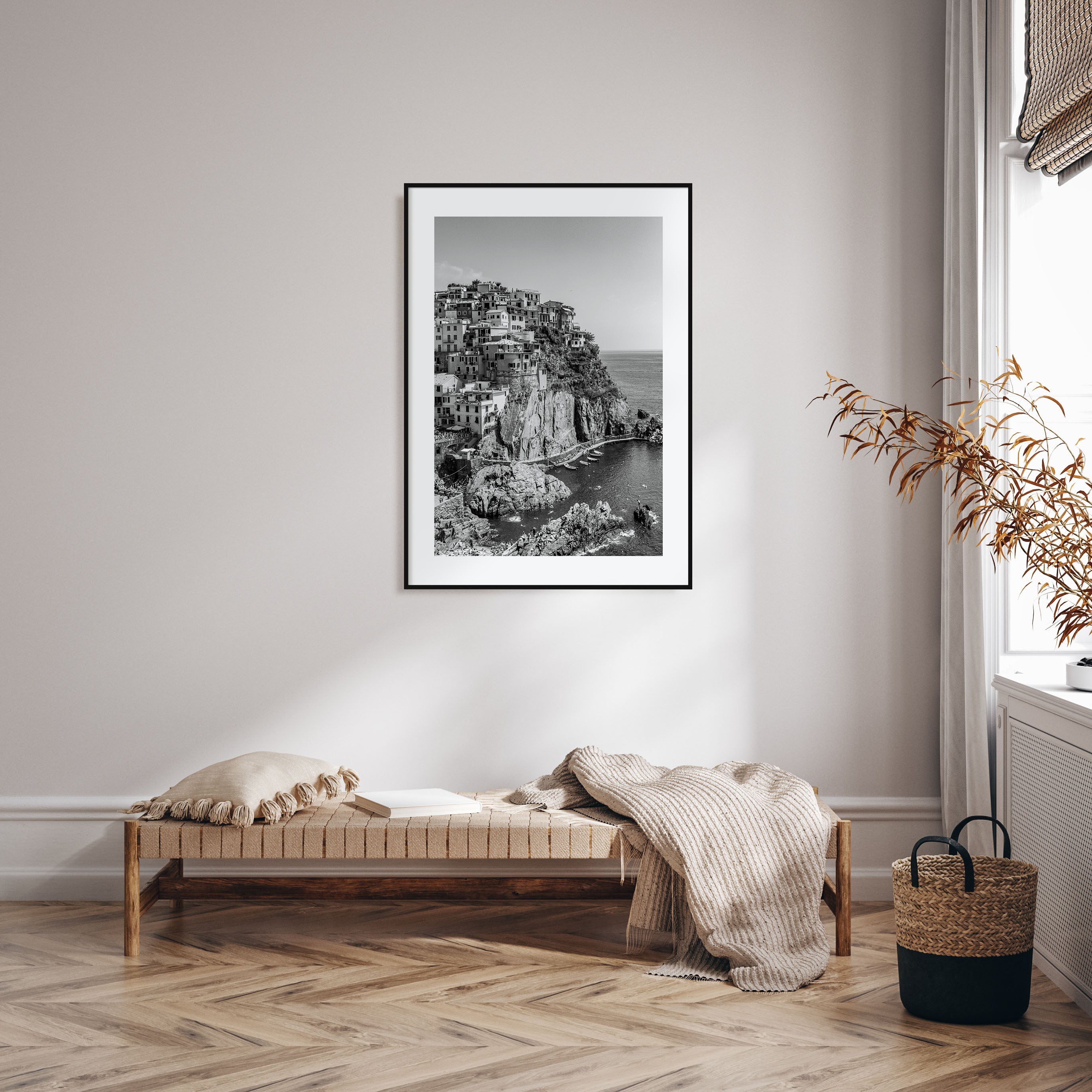 Cinque Terre Photo B&W No 1 Poster
