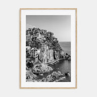 Cinque Terre Photo B&W No 1 Poster