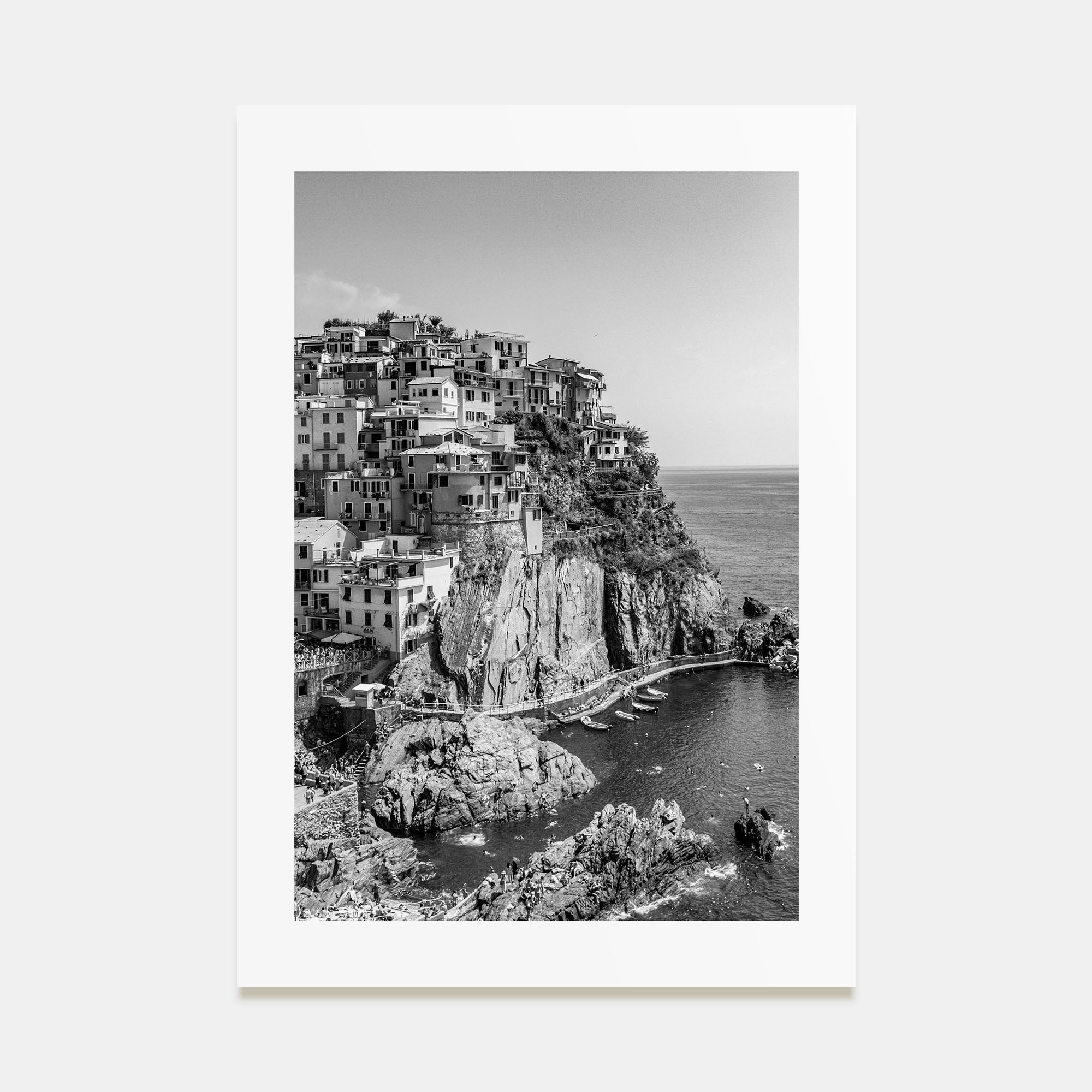 Cinque Terre Photo B&W No 1 Poster