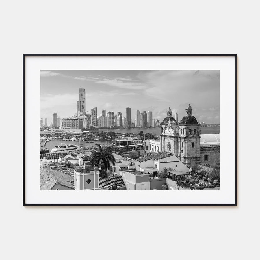 Colombia Landscape B&W Poster