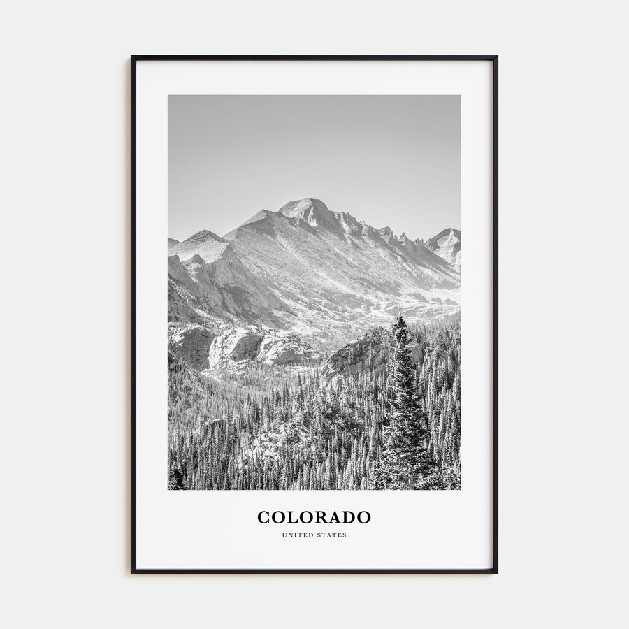 Colorado Portrait B&W No 1 Poster