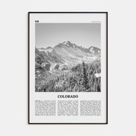Colorado Travel B&W No 1 Poster