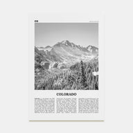 Colorado Travel B&W No 1 Poster