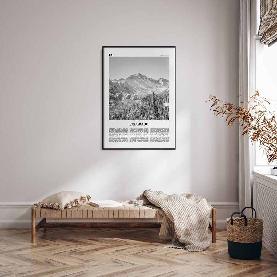 Colorado Travel B&W No 1 Poster