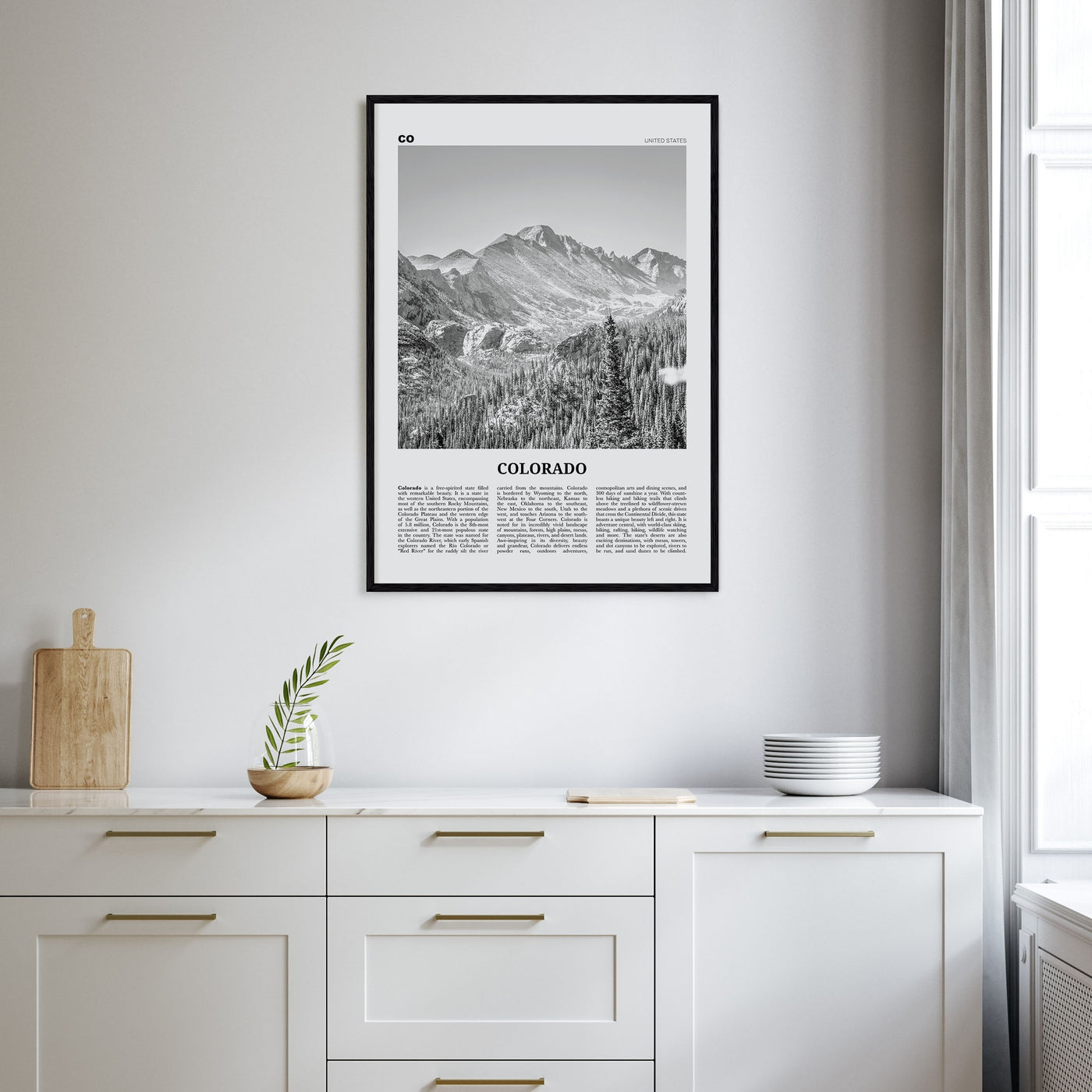 Colorado Travel B&W No 1 Poster