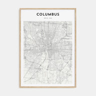 Columbus, Ohio Map Portrait Poster