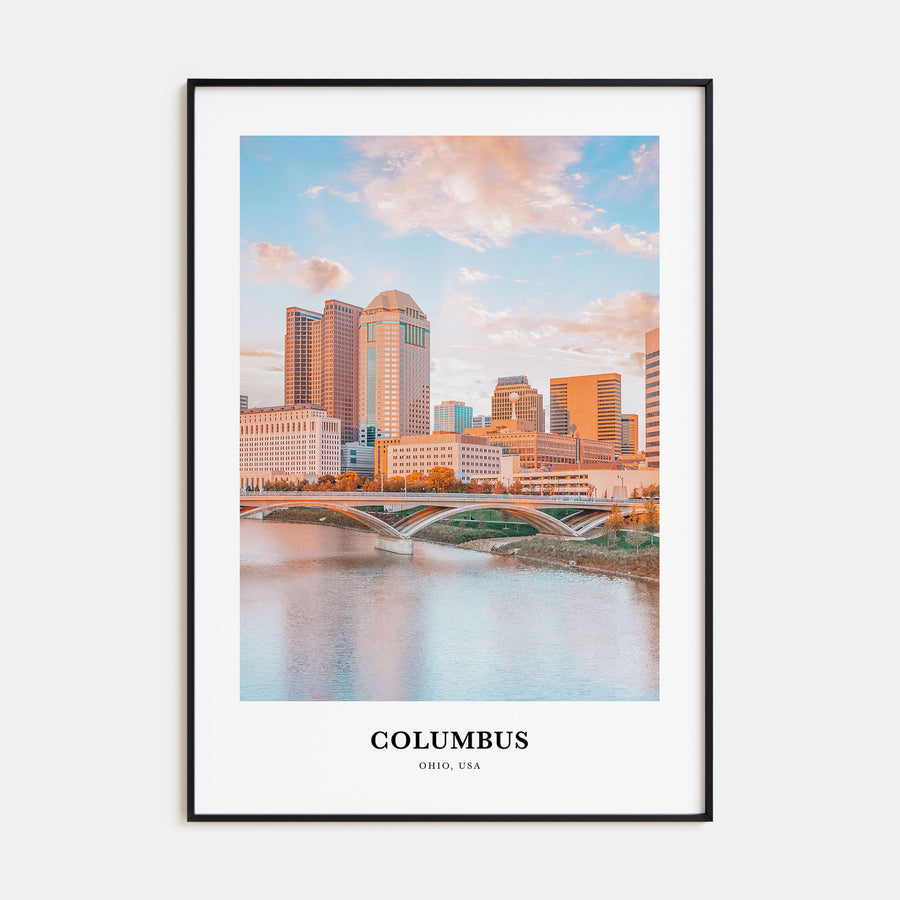 Columbus, Ohio Portrait Color No 1 Poster