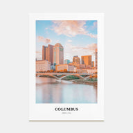 Columbus, Ohio Portrait Color No 1 Poster