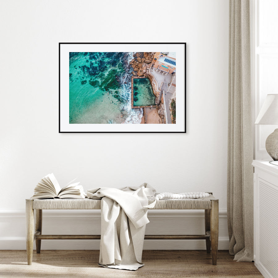 Coogee Beach Landscape Color Poster