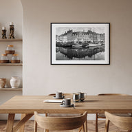 Copenhagen Landscape B&W Poster