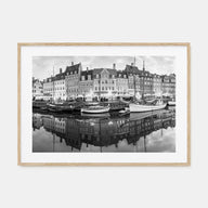 Copenhagen Landscape B&W Poster