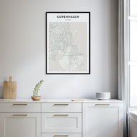 Copenhagen Map Portrait Poster