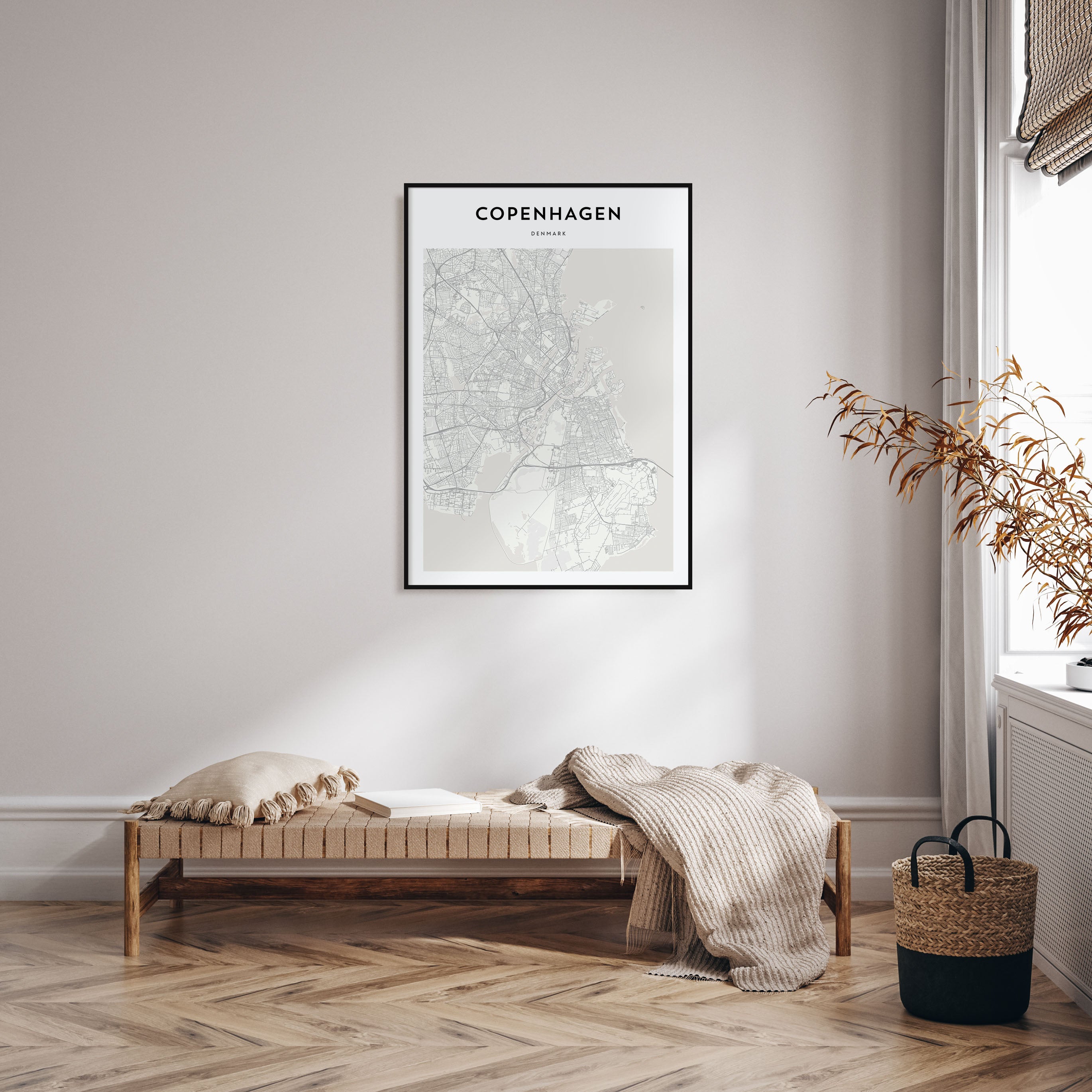 Copenhagen Map Portrait Poster