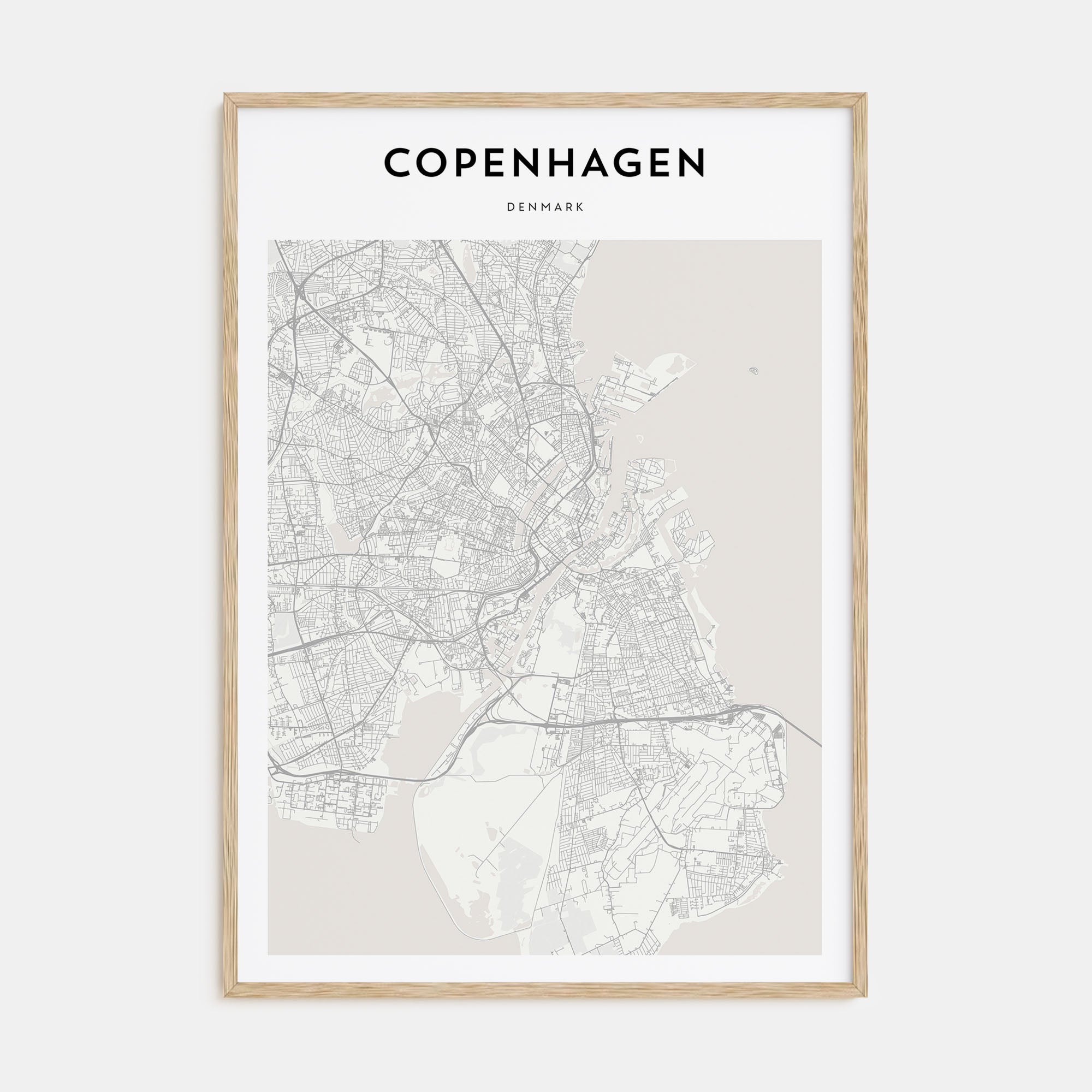 Copenhagen Map Portrait Poster