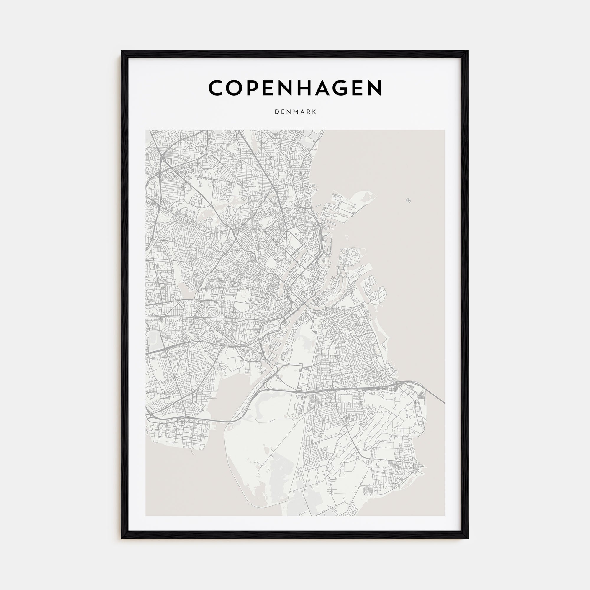Copenhagen Map Portrait Poster