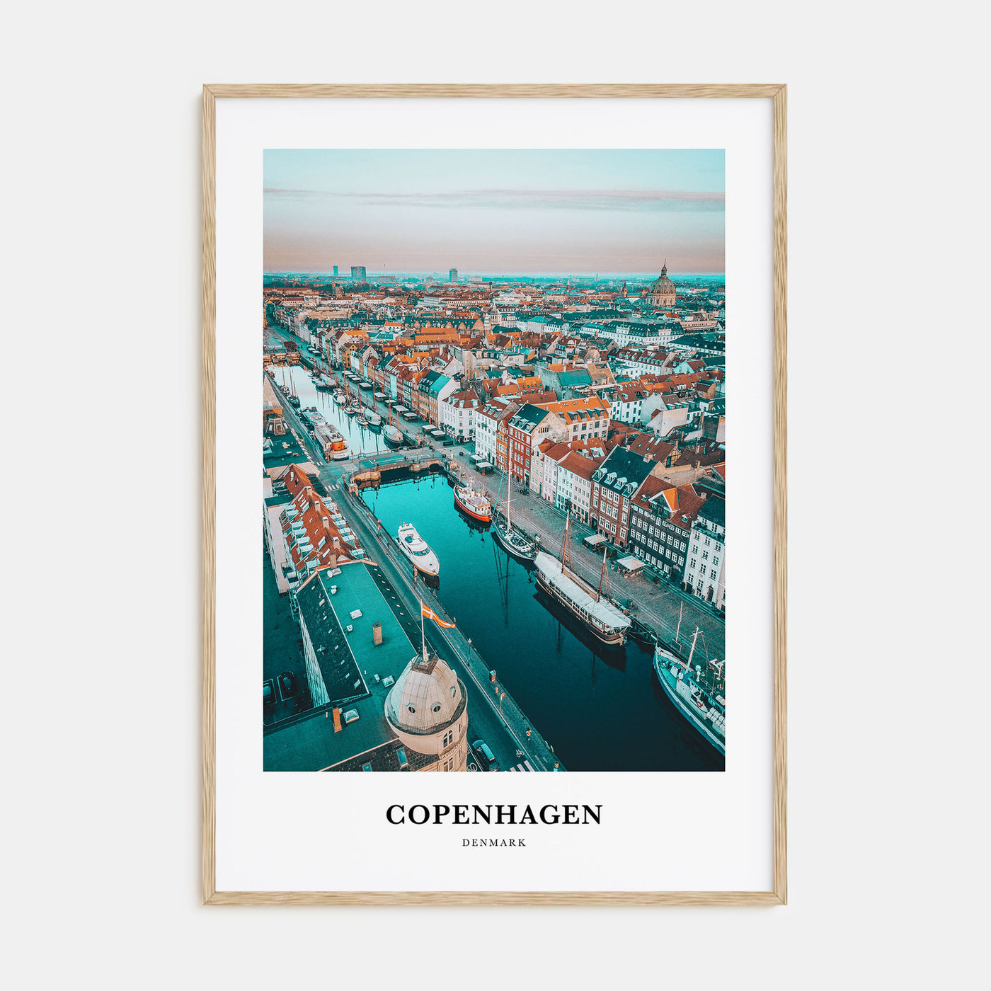 Copenhagen Portrait Color Poster